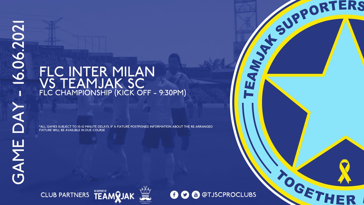 Just the one game for us tonight against FLC Inter Milan and it's all live on the TeamJak SC Twitch Channel.

MON TJSC!!!

twitch.tv/teamjaksc

#ps4 #FIFA21 #twitch #ProClubs