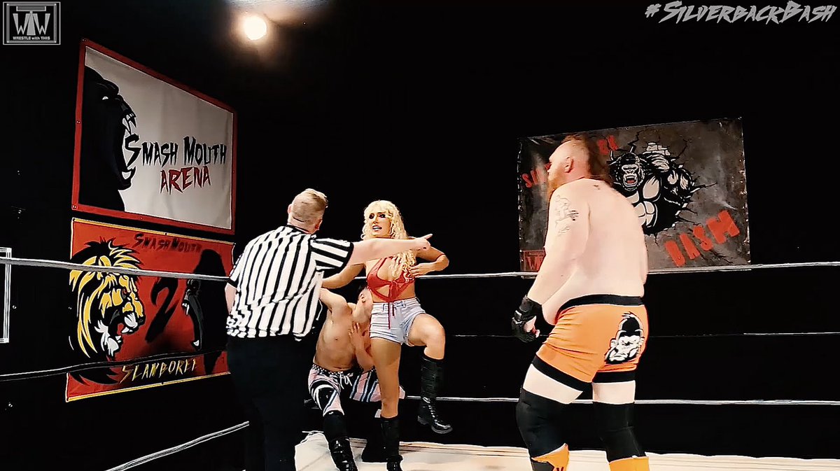 SmashMouthWWT's tweet photo. @samuelfnswift managed to survive the gargantuan challenge of @VGFNBrashear but to say he did it alone would be an overstatement... #SilverbackBash 

WATCH SILVERBACK BASH NOW!!! https://t.co/yMzEGLYBLz https://t.co/iE0WJlNkN1