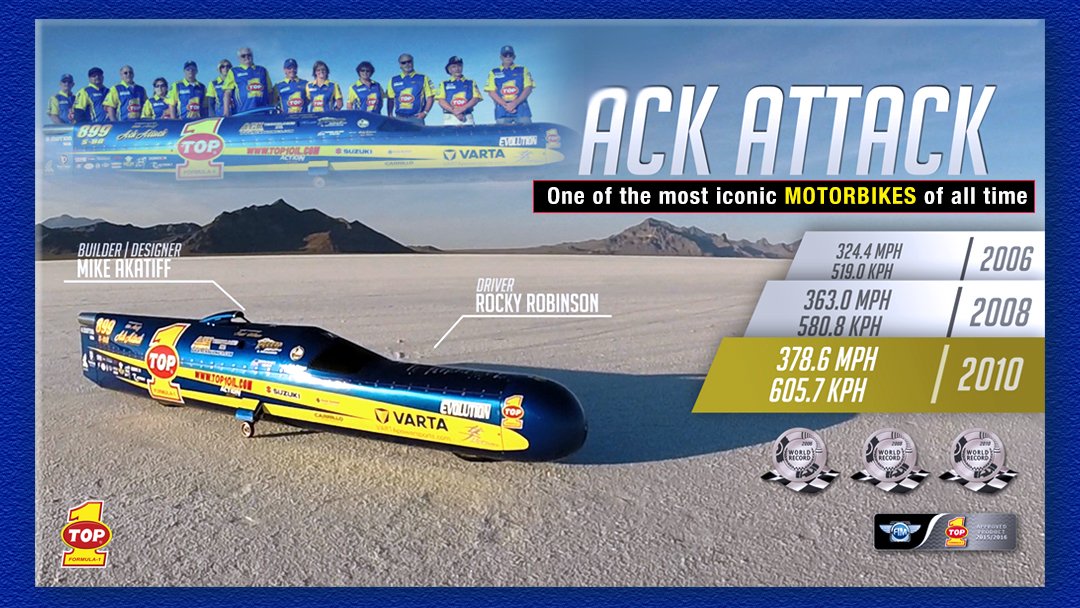 NEW 2 Blue Pens W/ Lanyard Ack Attack Top 1 World Record Fastest Motorcycle 
