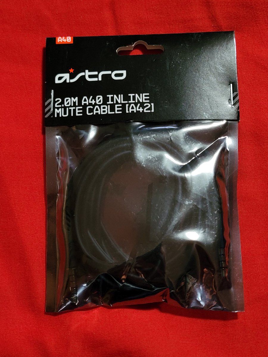 The cable for my Astro A40s just arrived!!!

Mic audio for my stream should be back to normal moving forward... Thanks again for your patience, everyone!

#M1STERGR1M #GR1MSquad #AstroA40