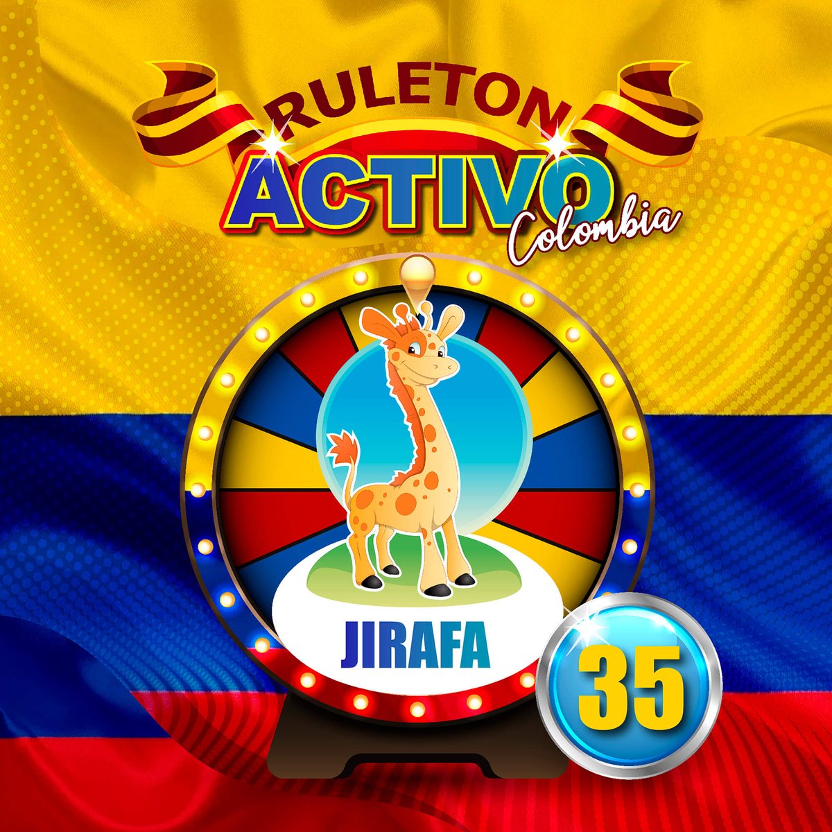 Datosruletonac1's tweet image. SORTEO: RULETON ACTIVO COLOMBIA 5:00 PM
FECHA: 15/06/2021
GANADOR: 35 JIRAFA
#ruletonactivo
#ruletonactivo_peru
#ruletonactivo_colombia
#peru
#colombia
#venezuela
#instagram
#loteria
#animalitos
#lima
#bogota
#caracas
#megusta
#apuestas
#premios
#ganar
#millones
#sorpresas