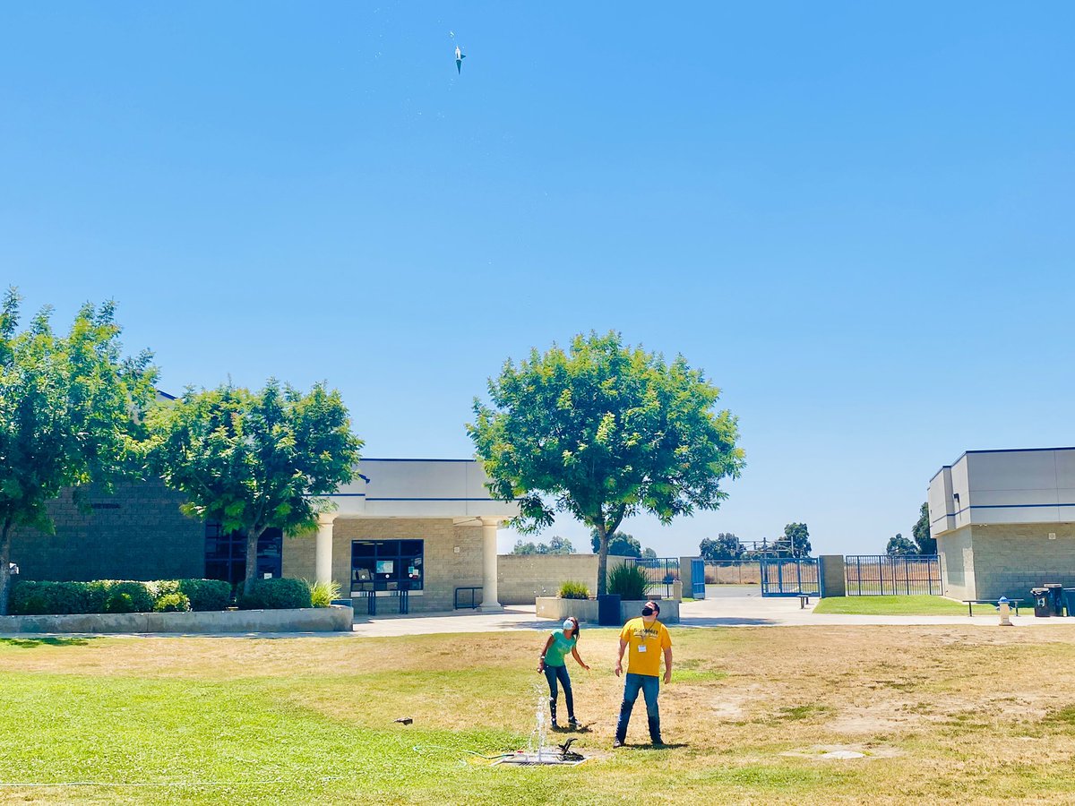 Water rockets yesterday! #bsdenrichmentcamp #burtonschools