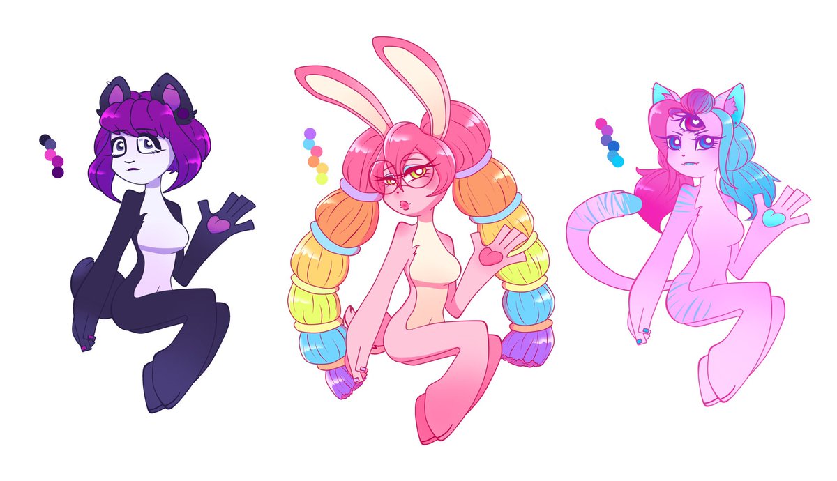 Hikimochimo's tweet photo. Pride adopt batch $10 each- comment to claim
#pride #prideadopt #furry #furryadopt #furrycommunity #catgirl #bunny #panda #adoptopen https://t.co/6fTmqGmfpH