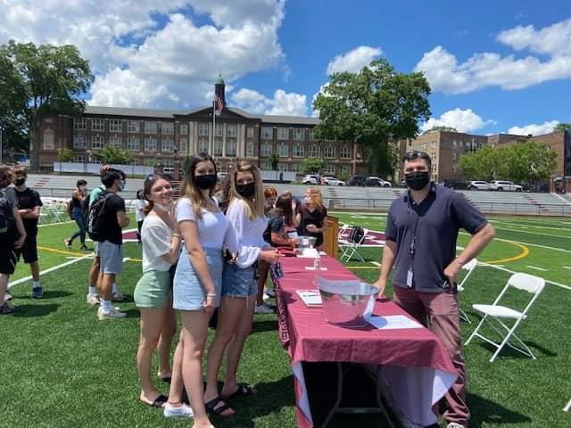 Beautiful day to honor tradition!  <a href="/NutleyPrincipal/">Denis Williams</a> <a href="/DoctorGlaz/">Julie Glazer</a>