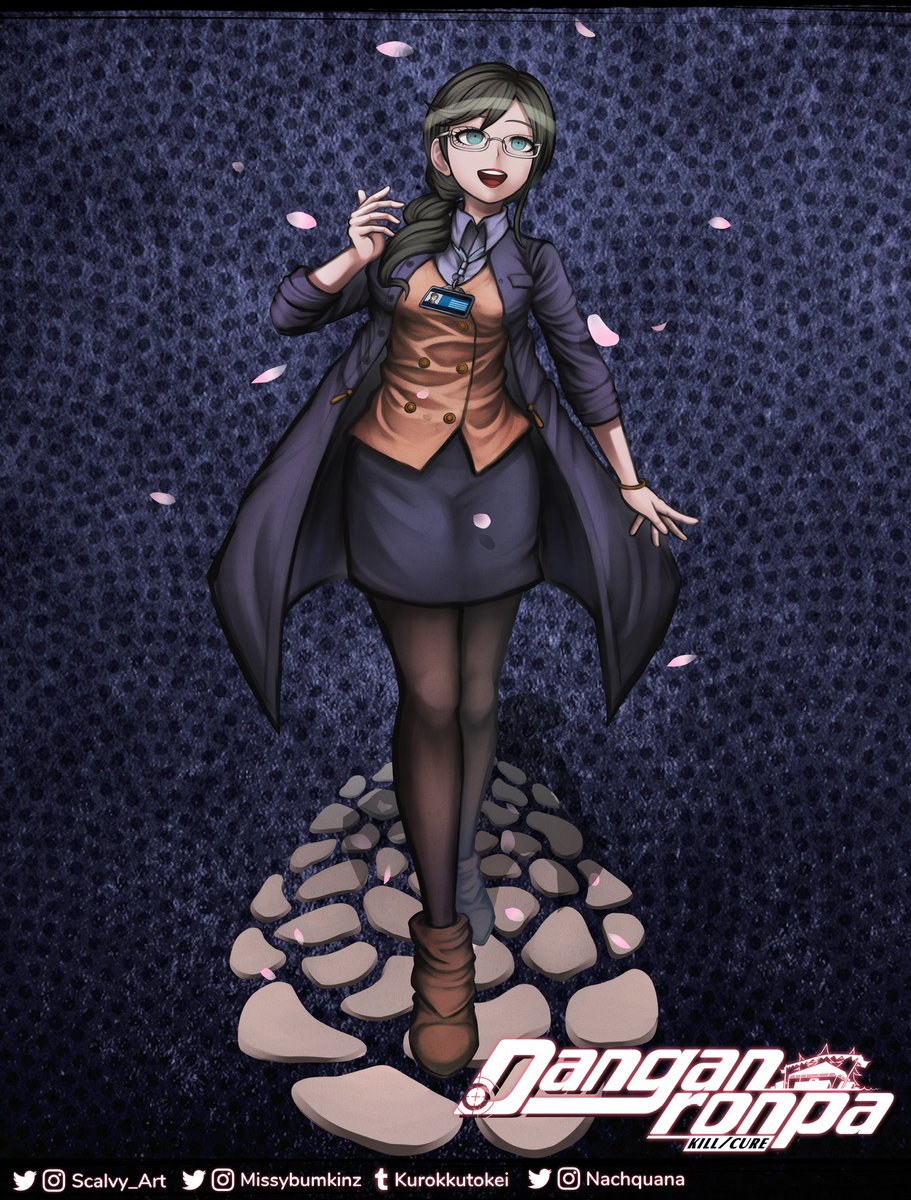 Welcome Shiori the same way she welcomes her students, with a smile! 
#Danganronpa