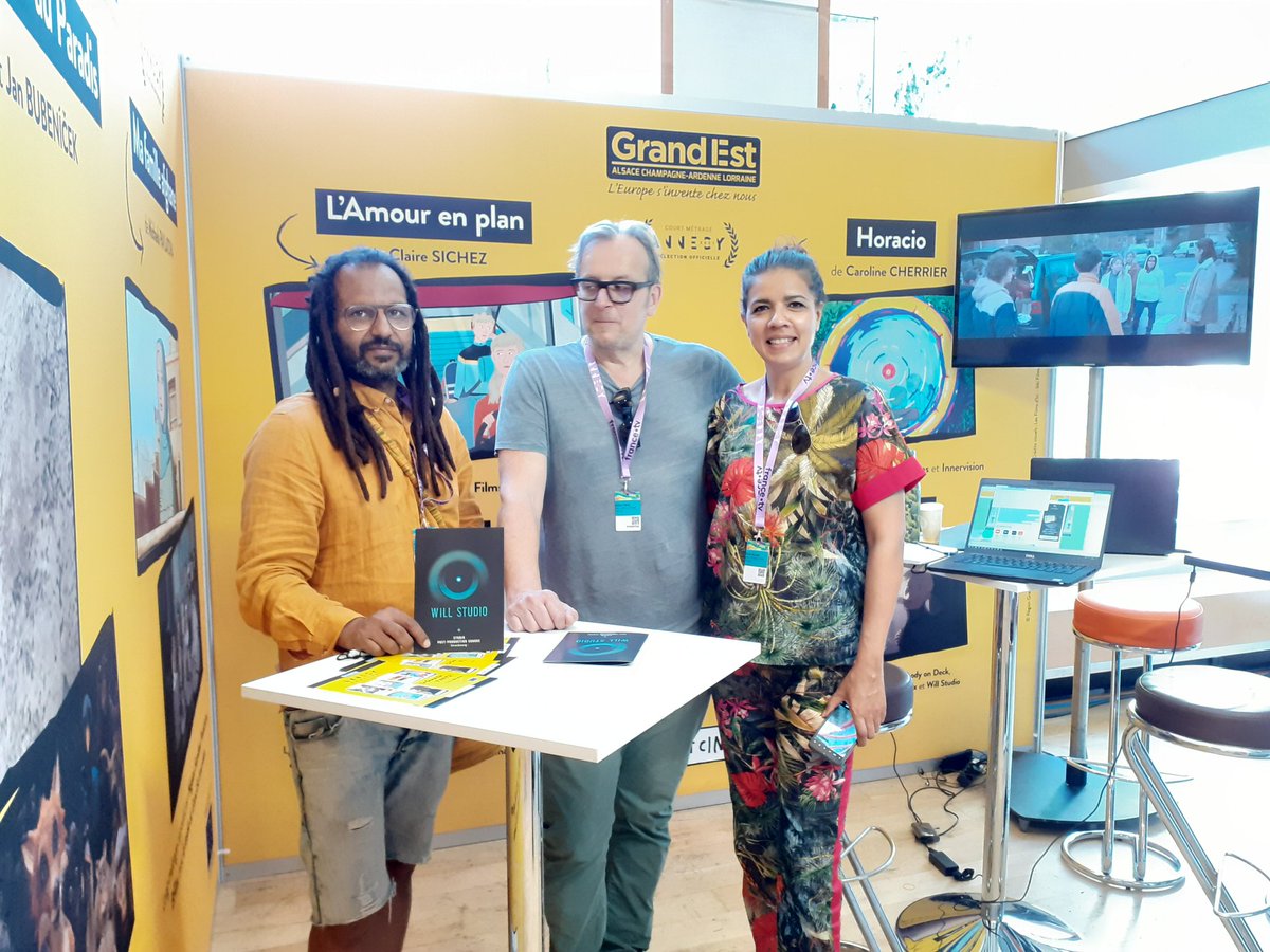 VirginiePeter's tweet photo. Auj c'était WIP 🎞 à @annecyfestival #MarsExpress film en cours de @jeremieperin @DidierCreste #EverybodyOnDeck avec #WillProd 💪 soutenu par la @regiongrandest #MIFA21 https://t.co/zihuv3yQ1X