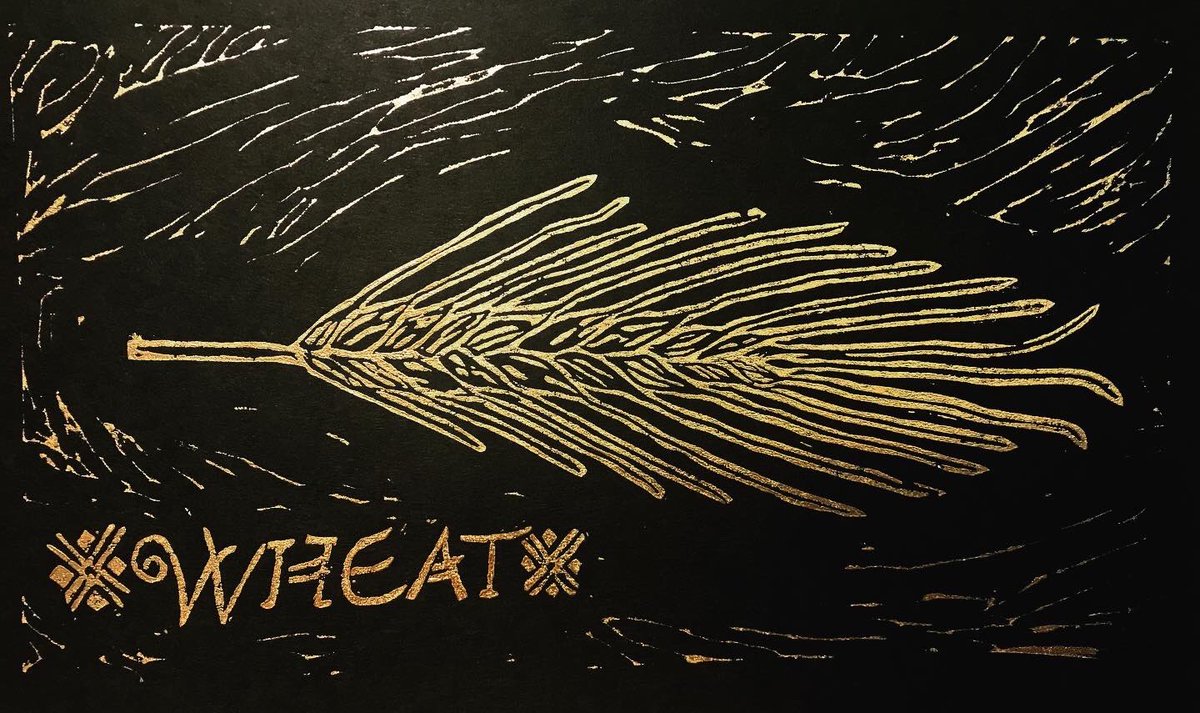 erryn_kim's tweet photo. Handcarved stamp #wheat #lino #artistsontwitter #printmaking #stampmaking https://t.co/F8CAbysa8I