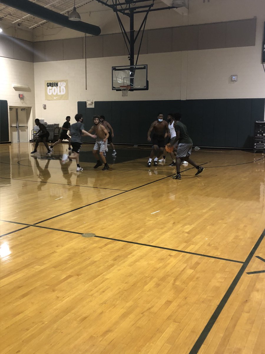 Back at it for summer workouts. Even had a former player from <a href="/FPC_MBB/">Frank Phillips MBB</a> play today. Pretty good career at south and now doing big things in Texas.