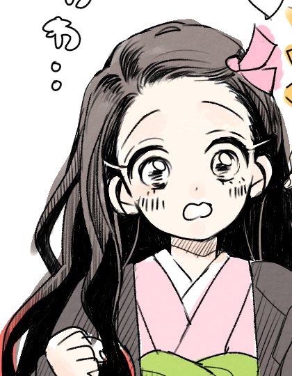 ponoさんがTwitterに投稿した竈門禰豆子(鬼滅の刃)のイラスト。