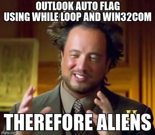 overflow_meme's tweet image. Outlook auto flag using while loop and win32com stackoverflow.com/questions/6799… #python #win32com #loops