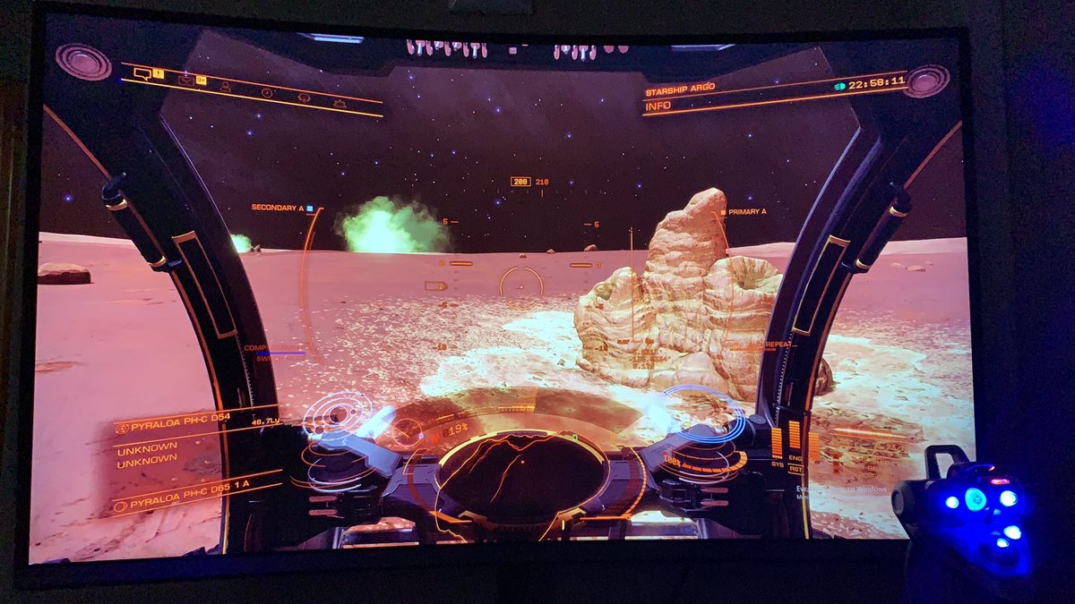 Starship Argo just landed.. In the middle of nowhere!! The journey continues #EliteDangerousOdyssey #EliteDangerous #stellarscreenshots