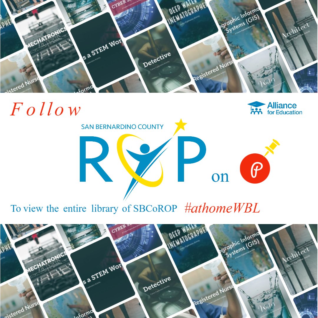 SBCo_ROP's tweet image. #Teachers already planning for next school year? Check out our #athomeWBL page on #pinterest 99 free ready-to-use #WBL #lessons for #Elem to #HS #Students pinterest.com/a4e0004/_saved/