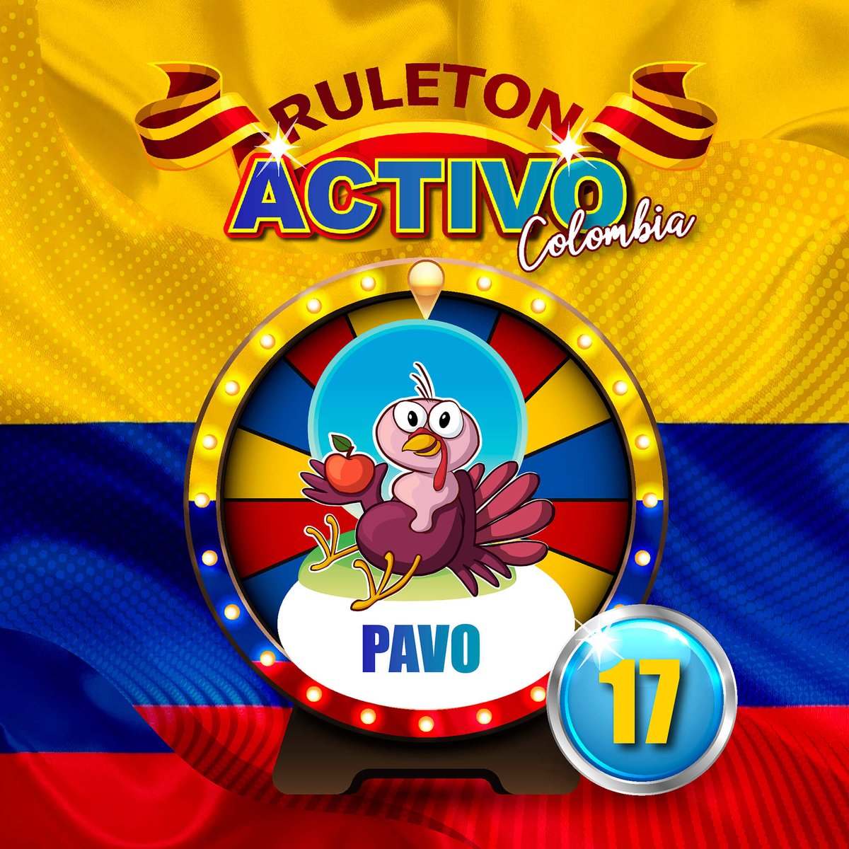 Datosruletonac1's tweet image. SORTEO: RULETON ACTIVO COLOMBIA 6:00 PM
FECHA: 15/06/2021
GANADOR: 17 PAVO
#ruletonactivo
#ruletonactivo_peru
#ruletonactivo_colombia
#peru
#colombia
#venezuela
#instagram
#loteria
#animalitos
#lima
#bogota
#caracas
#megusta
#apuestas
#premios
#ganar
#millones
#sorpresas