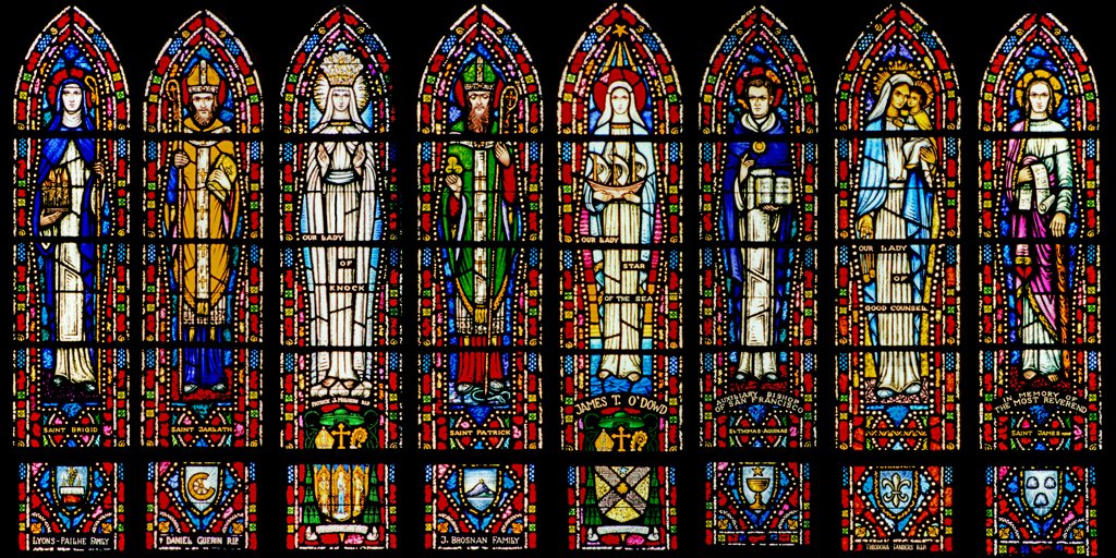 GlassHuneke's tweet photo. Carl Huneke's stained glass windows at St. Jarlath Church, Oakland, CA #stainedglass #art #bible #christian #church Visit Carl Huneke's archive https://t.co/2a3gcy0Fal https://t.co/4T78Xdlx3o