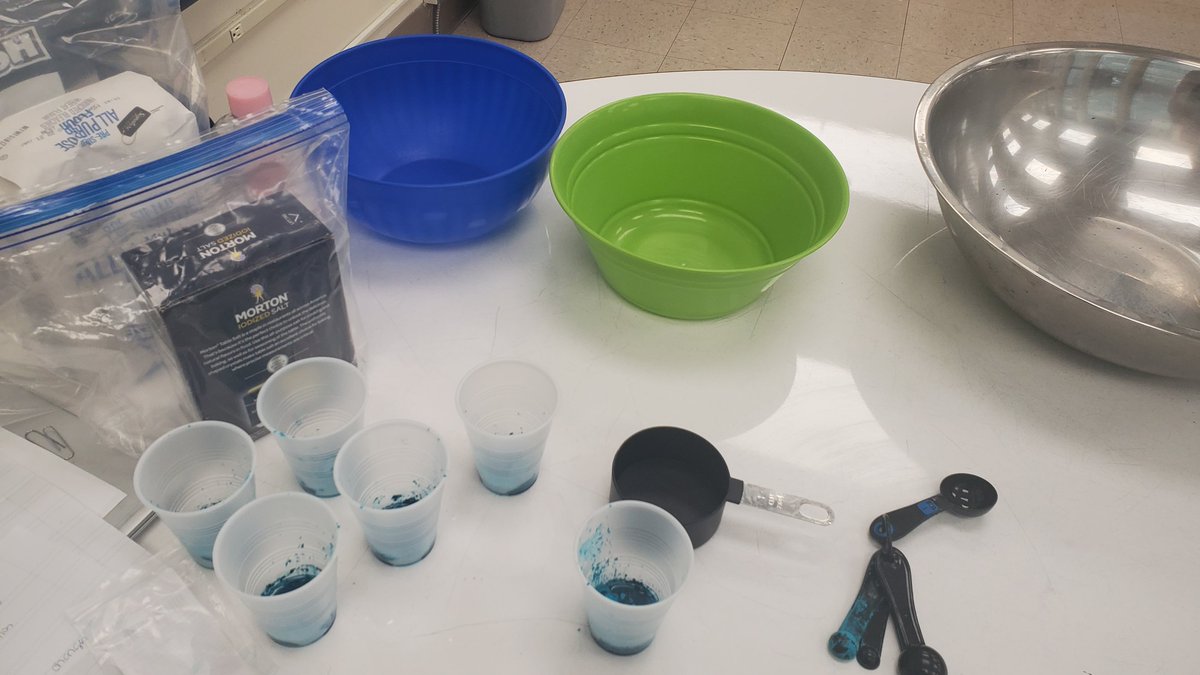 CJubb111's tweet photo. Color changing playdoh with 3 school days to go. #collesedu #muchneededfun #thermochromatic #happystudents @colls_newbie https://t.co/ad2jmaIwrh