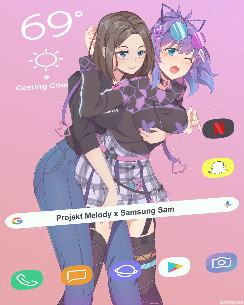 Kai Projektmelody X Samsung Sam Fanart Commissioned By Noblephantasma Anime Projektmelodyfanart Vshojoart