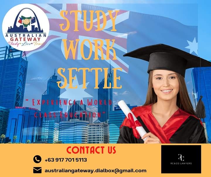 AustralianGate1's tweet image. Study. Work, and Settle in Australia!

Call us at +63 917 701 5113
Email us at australiangateway.dialbox@gmail.com