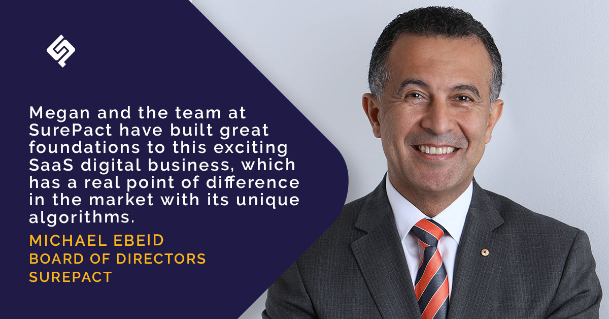 Michael is looking forward to supporting Megan and SurePact generally through his role on the Board, bringing his digital and B2B experience to the company having worked in both large complex and small startup businesses.

Read more here: surepact.com/news/surepact-…