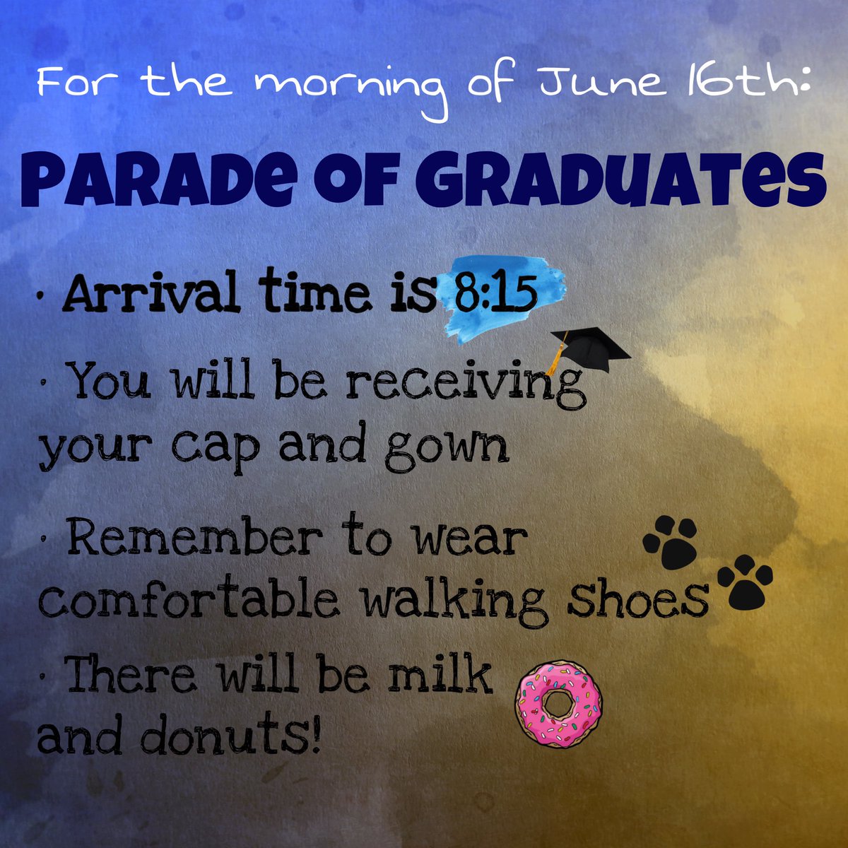aldenclassof21's tweet photo. We’re can’t wait to see you all! Link for the Parade Livestream: https://t.co/VHml61W4Sg ,with the help of WACS News! 💙💛 https://t.co/4dWKZAYJoc