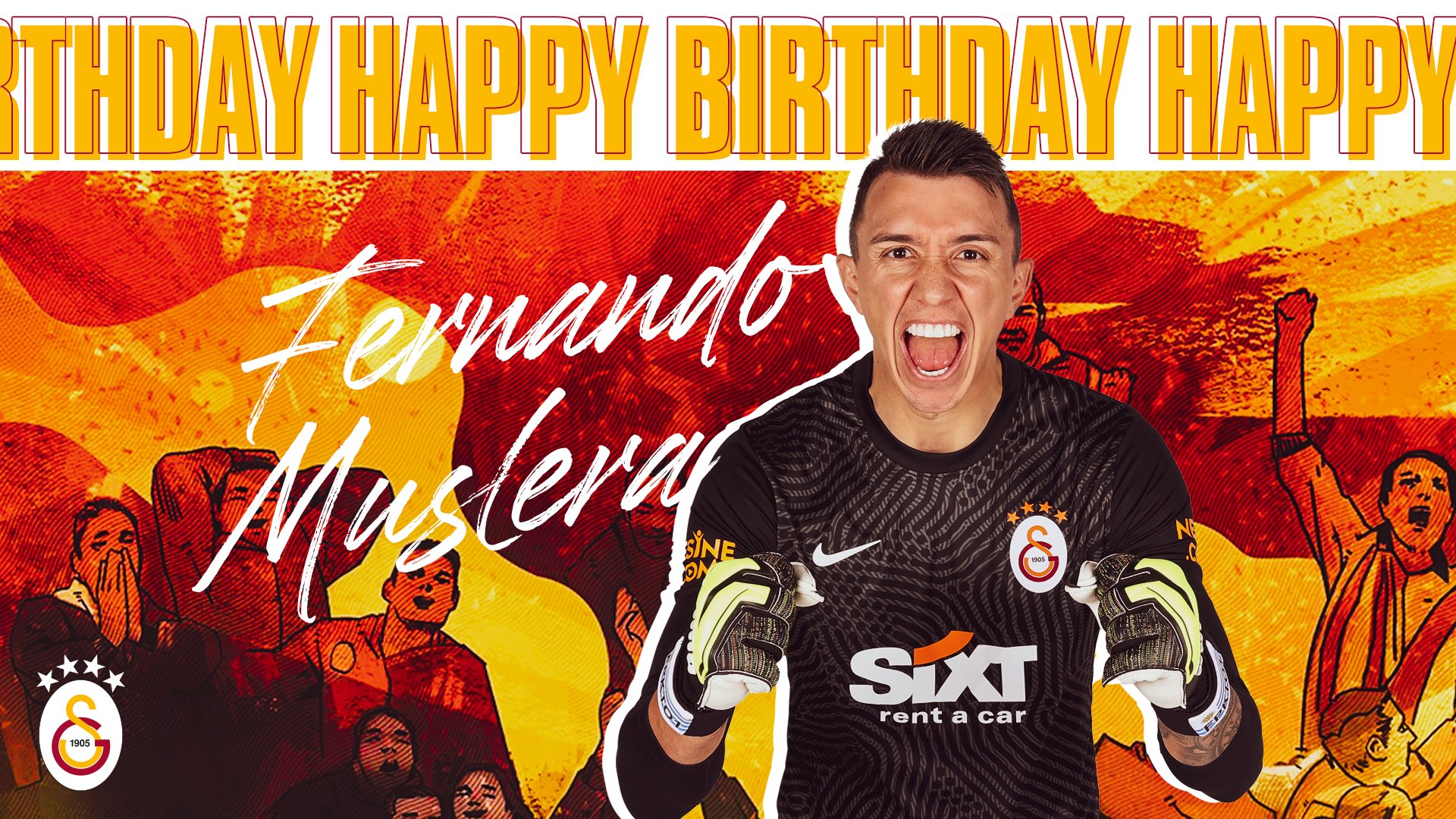 Galatasaray efsanesi kaptan Fernando Muslera 35 ya  nda!  Happy birthday, Nando!    