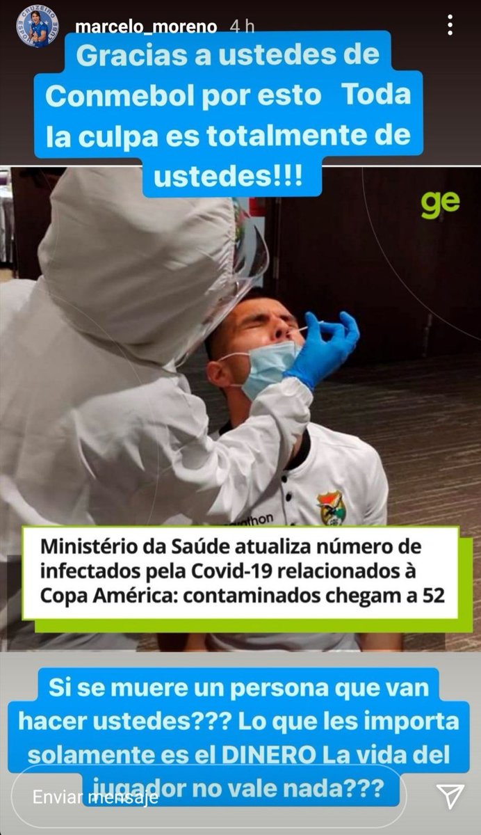 Bolivian player Marcelo Martins has come out questioning Conmebol for not caring about the players!!!
#CopaAmérica
