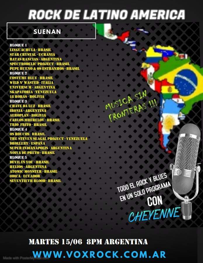 Skapatoria's tweet photo. #Skapatoria en la Radio desde el programa de Argentina Con Cheyenne desde las 7pm en Venezuela en https://t.co/xHewLYYuf5 
15/06/2021 no te los pierdas
#cantante #guitarrista #musica #música #guitarra #cantautor #musically #musician #singer #singing #music #classical #guitar https://t.co/6ekVbCjmvV