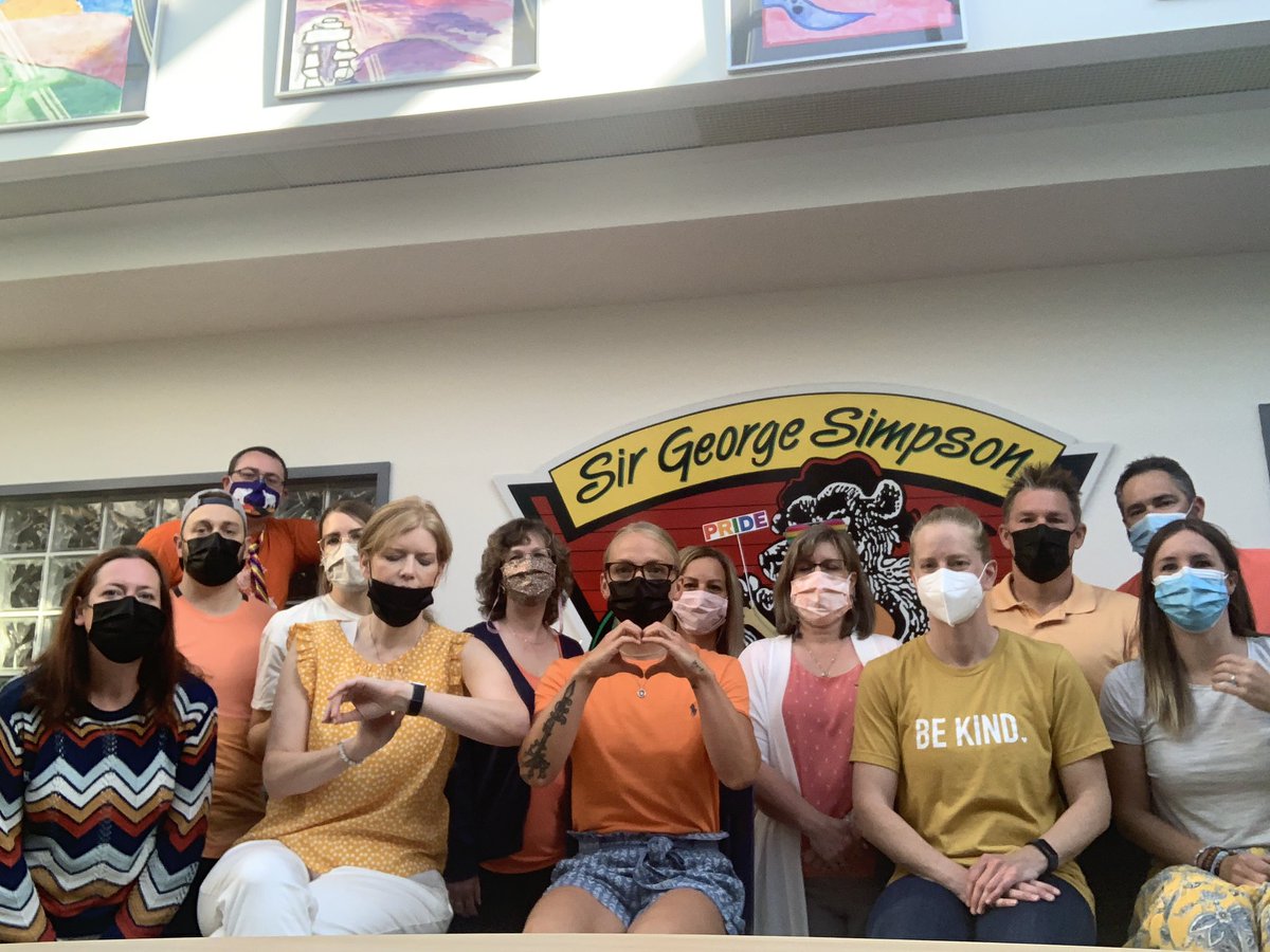 sgsjh's tweet photo. Day 2 of Pride week at SGS!   Thanks to leadership 9 for the rainbow freezies 🏳️‍🌈 for the entire school!  Today was yellow/orange day and even the workers removing the tree after the storm amd power outage was wearing YELLOW💛! #pride Love is Love. https://t.co/ayakMJ4QWs