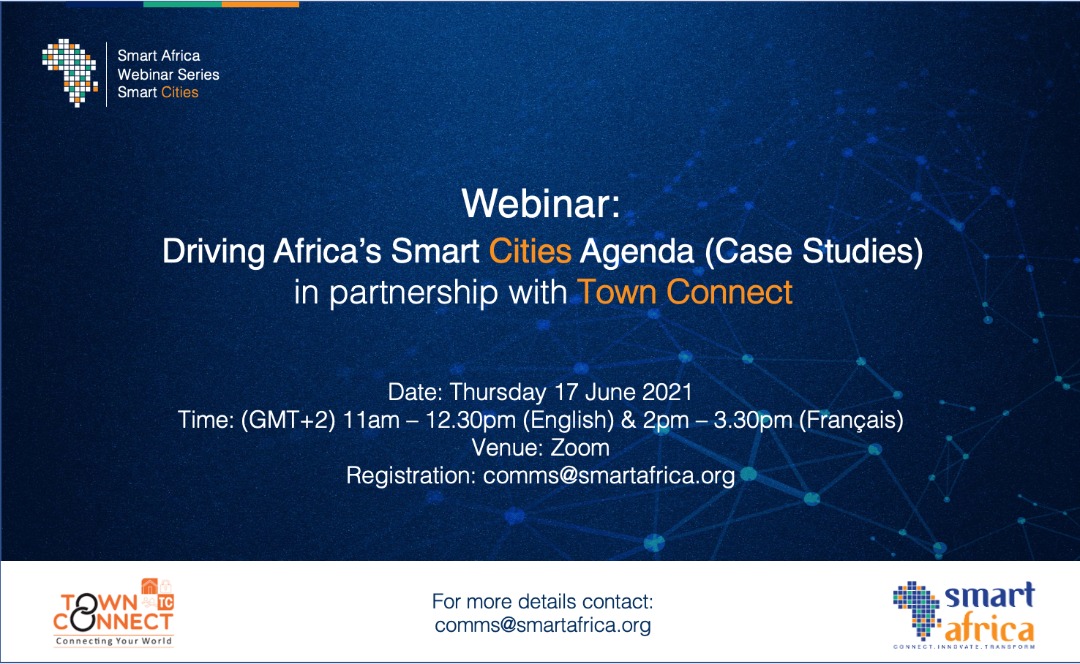 RemmygiousL's tweet photo. #SmartCities Webinar this #Thursday 17th #June make time 11am to 12:30pm (GMT+2) register now; comms@smartafrica.org
With #TownConnect powered by @RealSmartAfrica 

@AfDB_Group @ICTAuthorityKE @rwictchamber @TherealKwizera https://t.co/9qUNvjrzu6