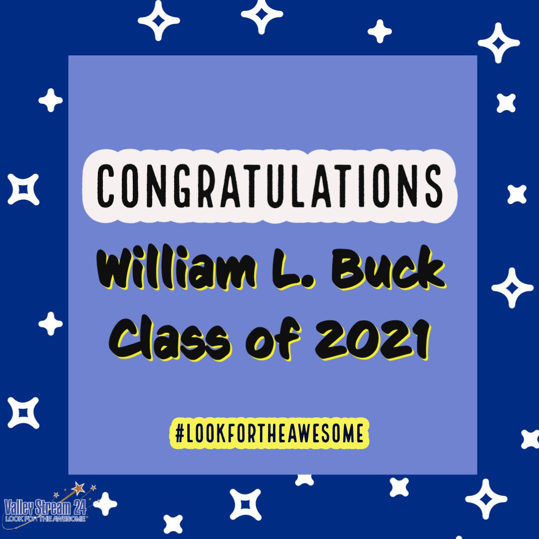 William L. Buck School (@valleystreamwlb) on Twitter photo Congratulations to the WLB Class of 2021! We are incredibly proud of you and cannot wait to see all of the awesome things you will accomplish!
#LookForTheAwesome #VS24
<a href="/DonSturz/">Don Sturz</a> <a href="/VS24District/">Valley Stream 24 School District</a> <a href="/SusanLeggett11/">Susan Leggett</a> Congratulations to the WLB Class of 2021! We are incredibly proud of you and cannot wait to see all of the awesome things you will accomplish!
#LookForTheAwesome #VS24
<a href="/DonSturz/">Don Sturz</a> <a href="/VS24District/">Valley Stream 24 School District</a> <a href="/SusanLeggett11/">Susan Leggett</a>
