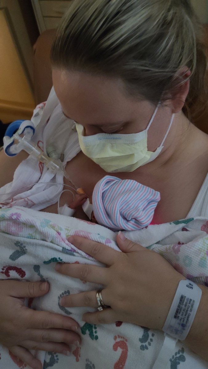 Today was another huge day for our little girl. My wife after 5 days finally got hold our little super hero in her arms. She's so small but such a huge fighter.