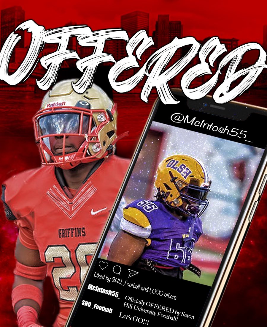 McIntosh55_'s tweet photo. I’m truly blessed to receive my first offer from Seton Hill University 🙏🏽 @CoachDay_  @Coach_Dre6  @TBradley33_ https://t.co/UT2vspGu9j