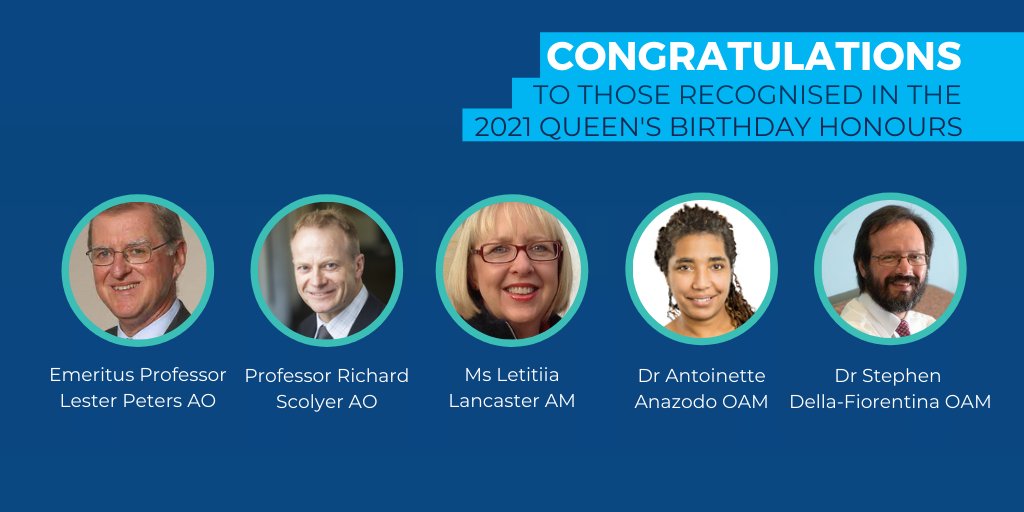 Extending our congratulations to the COSA members &amp; friends recognised in the 2021 Queen's Birthday Honours List. 

Thank you for your services to #oncology, medicine &amp; medical research.