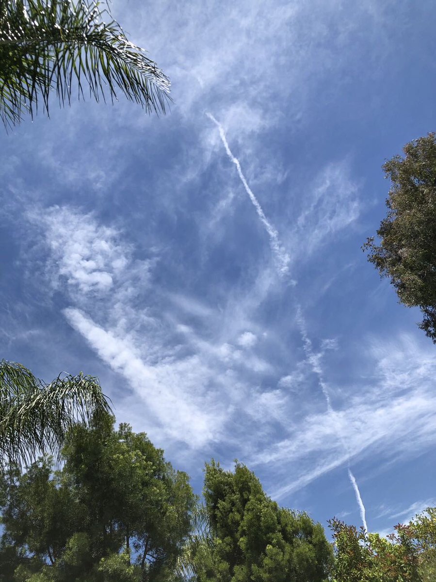 DeNeiceKenehan's tweet photo. @GarrettHaake @aseitzwald Unexplained Aerial Phenomena leaves a heavy metal mess behind in my sky! https://t.co/aQh4gvKMvK