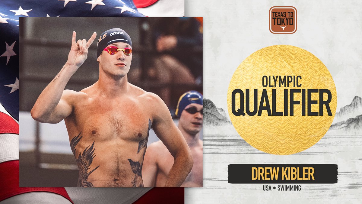 Congrats Drew!!
4x200-meter freestyle relay Flag of United States

<a href="/drew_kibler/">Drew Kibler</a> places 3rd in the 200 free finals in a personal-best time (1:45.92) at #SwimTrials21 to punch his ticket to Tokyo!

#TexasToTokyo | #HookEm 🤘