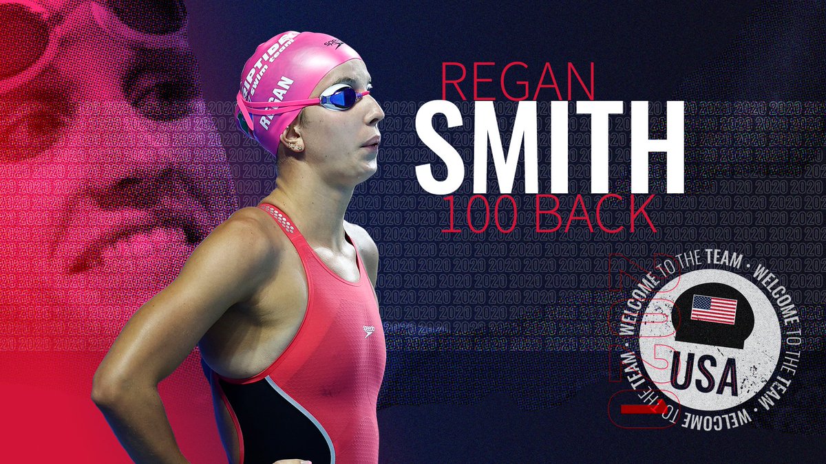 USASwimming's tweet photo. You earned it, @reganesmith4! 👊💥

Welcome to the 𝗢𝗹𝘆𝗺𝗽𝗶𝗰 team! 

#SwimTrials21 | #TokyoOlympics https://t.co/Y2dk4PsIkp