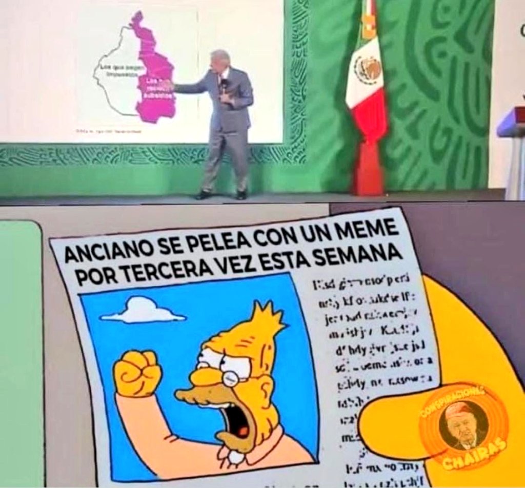 Viejo inepto y mequetrefe, por un lado con sus mmdas y por otro, dándole en la madre al país...

Debemos dejar de distraernos en sus estupideces y exigirle por lo verdaderamente importante.

Está a nada de lograr desaparecer al <a href="/INEMexico/">@INEMexico</a> y nosotros hablando de un meme.