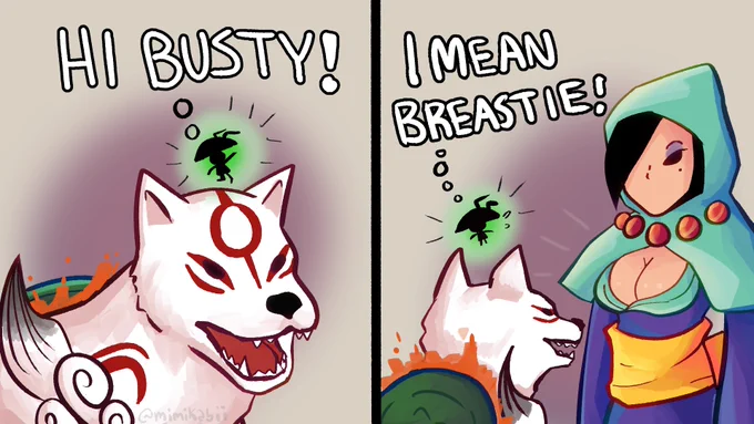 The only thing I know about Okami is that this literally happens 