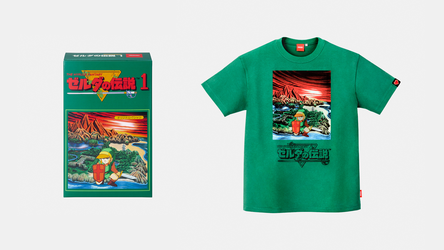 未使用タグ付 ゼルダの伝説 リンク Tシャツ ファミコン 未使用タグ付