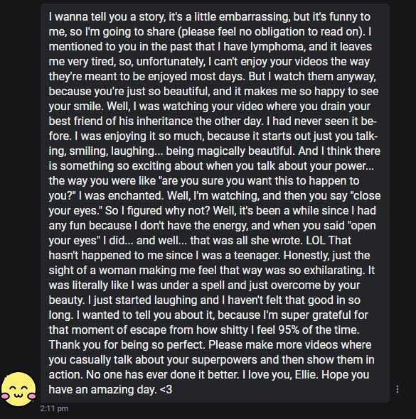 I ABSOLUTELY LOVE feedback like this! (I was given permission to anonymously share this)  🔗 TO VID IN
