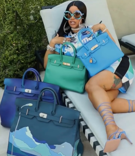 SOHH on X: She want a Birkin, I told her, 'Work it' @iamcardib gets  all the bags #Migos #CultureIII #Jane  / X