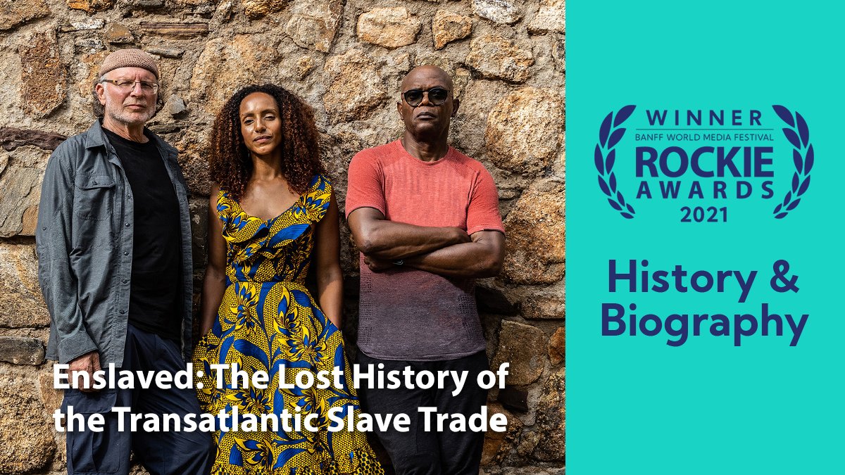 Enslaved Series (@enslaveddoc) on Twitter photo We are pleased to announce that <a href="/EnslavedDoc/">Enslaved Series</a> has won a Rockie Award in the History & Biography category from the <a href="/BanffMedia/">Banff Media Festival</a>. Congratulations to the entire team.
#RockieAwards #EnslavedDoc We are pleased to announce that <a href="/EnslavedDoc/">Enslaved Series</a> has won a Rockie Award in the History & Biography category from the <a href="/BanffMedia/">Banff Media Festival</a>. Congratulations to the entire team.
#RockieAwards #EnslavedDoc