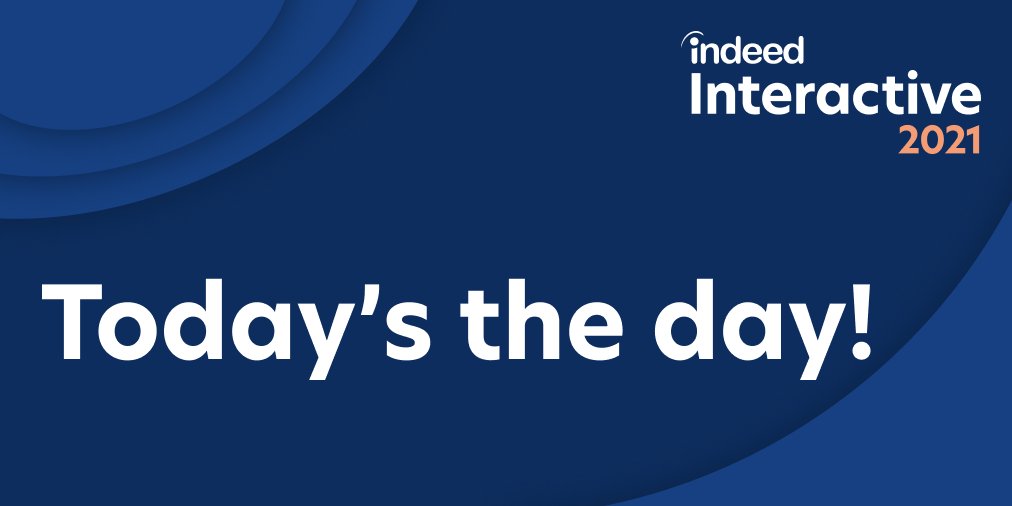 IndeedAU's tweet photo. It's go time for #IndeedInteractive2021! 👏  Join us now for amazing conversations over reimagining recruiting in the new world of work: https://t.co/LdYvOjACRM #RebuildWork #HR #Recruiters https://t.co/FWgMQnVPBK