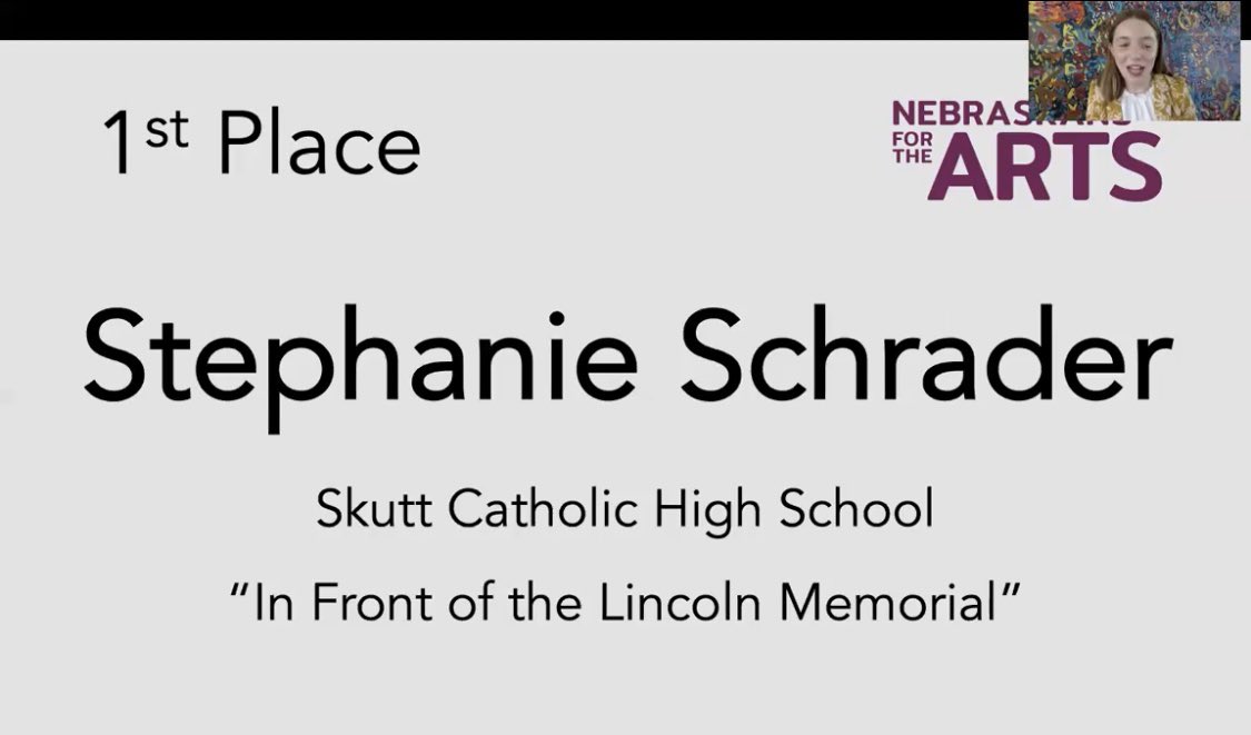 slamhawks's tweet photo. Two @SkuttCatholic Slamhawks earned awards in the very first Nebraska Poetry Activated writing competition!!! Many congrats to Steph and Ava!! 🏆🏆 https://t.co/TTvUIekH3z