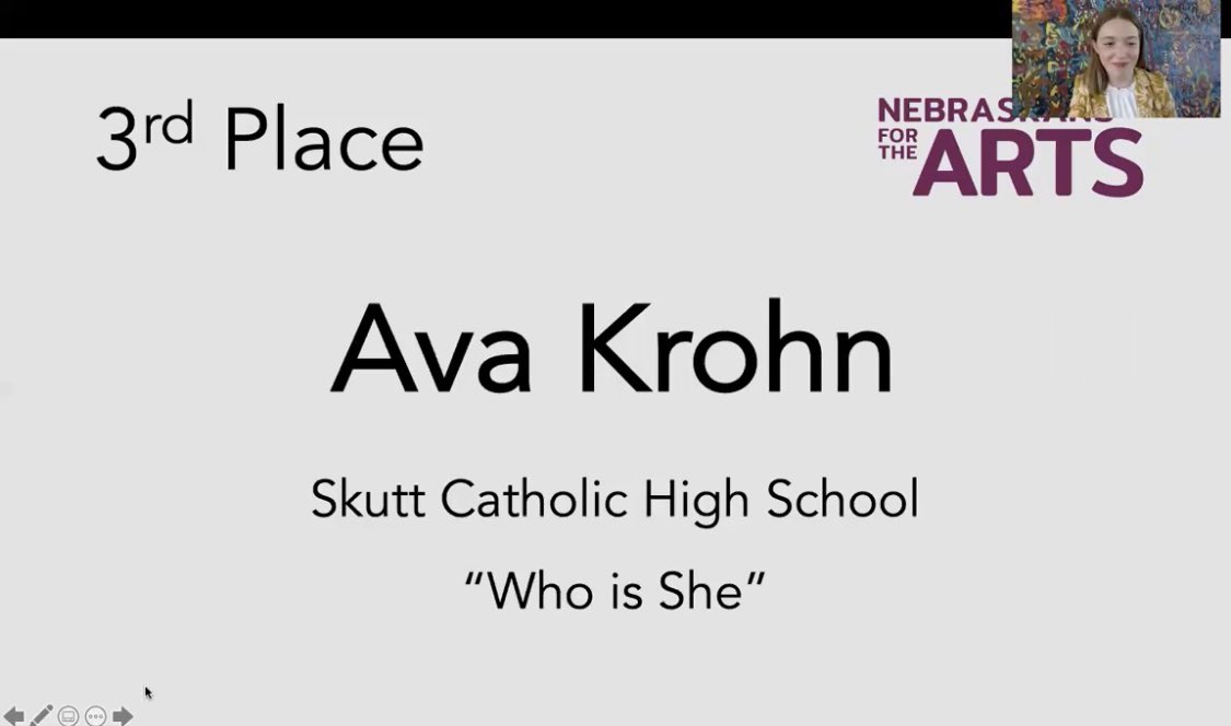 slamhawks's tweet photo. Two @SkuttCatholic Slamhawks earned awards in the very first Nebraska Poetry Activated writing competition!!! Many congrats to Steph and Ava!! 🏆🏆 https://t.co/TTvUIekH3z