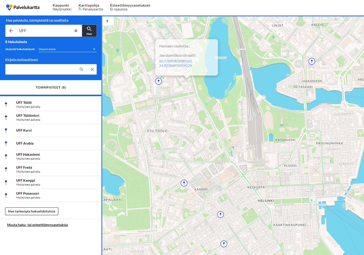 UffFinland's tweet photo. Pääkaupunkiseudun kierto- ja jakamistalous -palveluihin pääsee nyt tutustumaan Palvelukartta -verkkopalvelun kautta. UFF:n myymälät löytyvät tietysti palvelusta. #kiertotalous #palvelukartta #verkkopalvelu  https://t.co/IpPOdcgEsQ https://t.co/07Qx7r8r1P