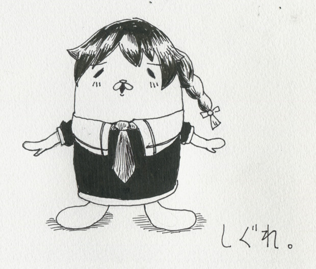 初めて描いた時雨と現在の時雨 最初はハム感あんまりなかったのね いや今もハム こなこなきなこ ケージ鎮守府 のイラスト