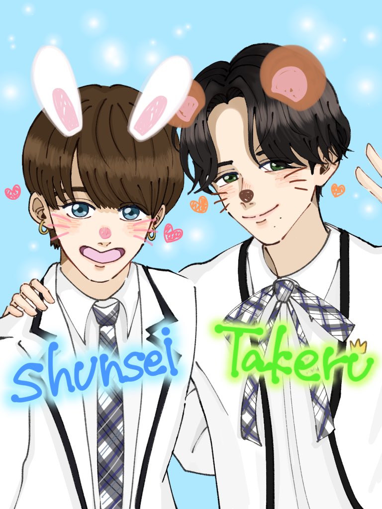 jokooooo__'s tweet photo. デビューしようね🐰🥒

  #PRODUCE101JAPAN2_fanart
 #太田駿静  #後藤威尊 https://t.co/NKur7g3T2a