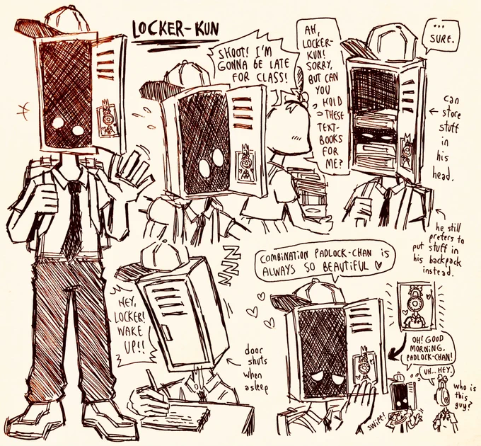 ✨Locker-kun✨
Another dumb character I designed in like 2 minutes 😅 