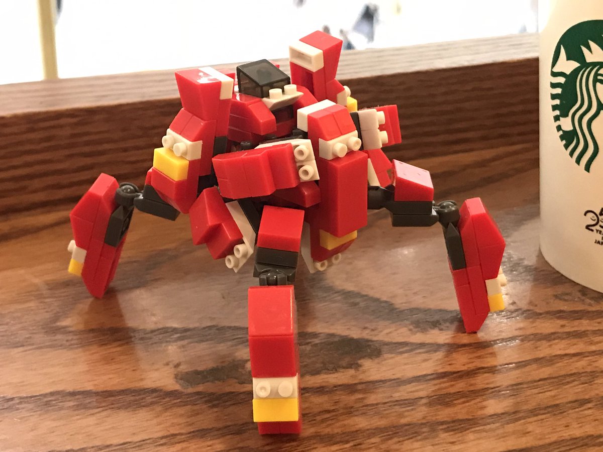 gohgoh_gohgoh's tweet image. 多脚メカ第三弾。こまちの紅。いくつ作れるかなぁ

#DAISO
#PETITBLOCKS
#ROBOTBUILDERS
#robot 
#ダイソー
#プチブロック
#ロボットビルダーズ
#スタバでプチブロック