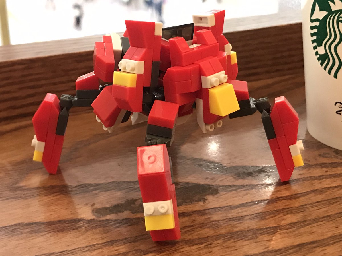 gohgoh_gohgoh's tweet image. 多脚メカ第三弾。こまちの紅。いくつ作れるかなぁ

#DAISO
#PETITBLOCKS
#ROBOTBUILDERS
#robot 
#ダイソー
#プチブロック
#ロボットビルダーズ
#スタバでプチブロック